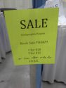 sale sign at awp book fair