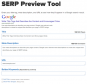 SERP Preview Tool