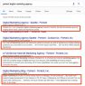 Example of meta descriptions in Search Results Page or SERP