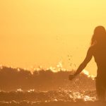 Female surfer Kalon Surf school