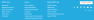 Screenshot of Unicef's website footer showing easy to read white text on a blue background, clear of clutter, and concise.