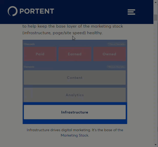 animated gif showing an interaction with no delay