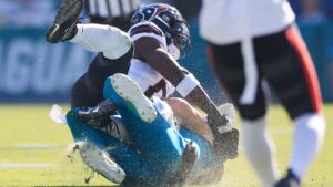 NFL Confirms Three-Game Suspension for Texans’ Azeez Al-Shaair Following Trevor Lawrence Hit